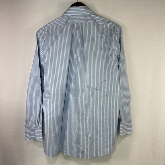 Brooks Brothers Shirt Mens 16-32 Blue Stripe Regent Fit Button Down L/S Oxford - Picture 6 of 6